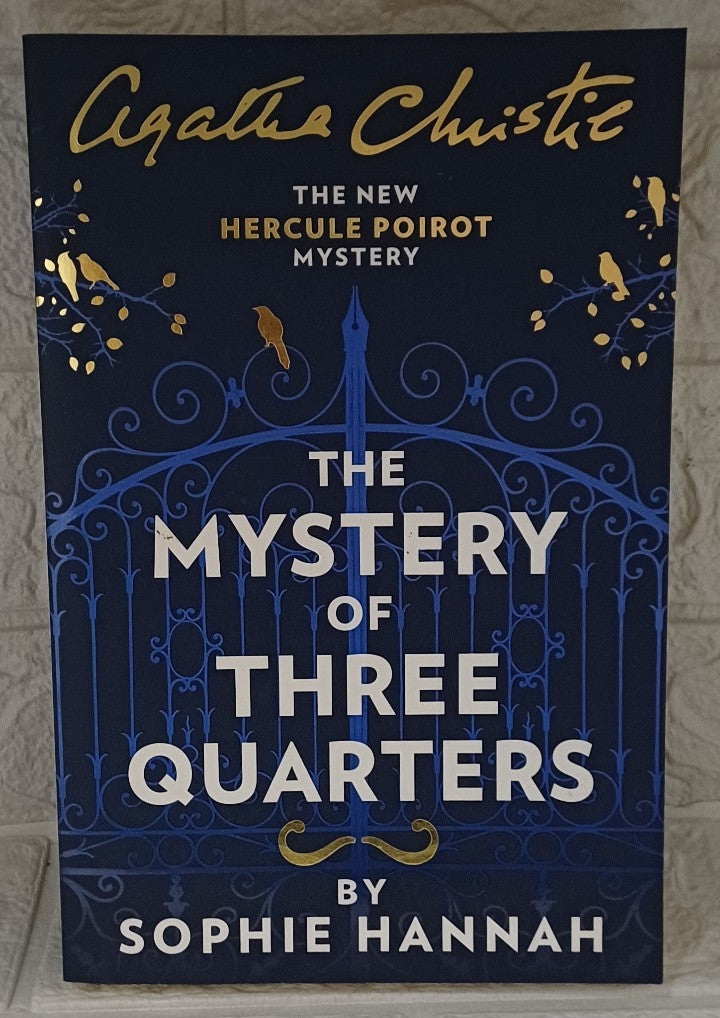 Front Cover Of The Mystery of Three Quarters (New Hercule Poirot Mysteries #3) (Sophie Hannah)