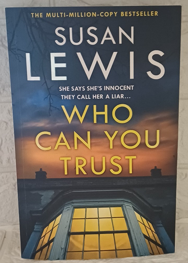 Front Cover Of Who can you trust (Susan Lewis)