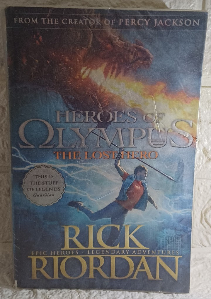 Front Cover Of The Lost Hero (Heroes of Olympus, #1) (Rick Riordan)