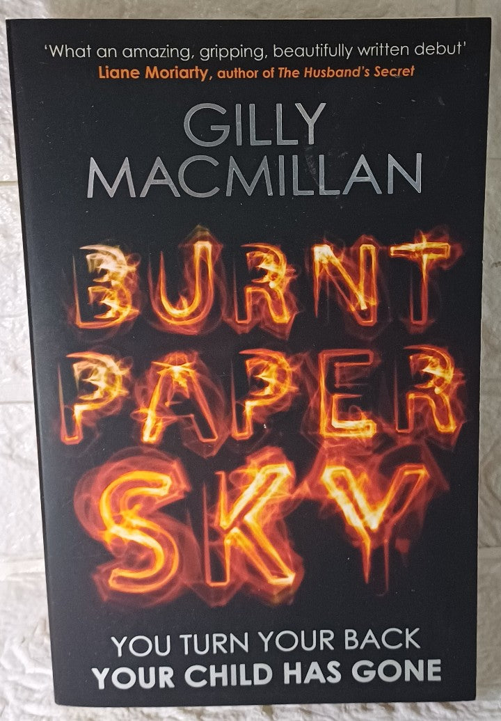 Front Cover Of Burnt Paper Sky (Gilly Macmillan)