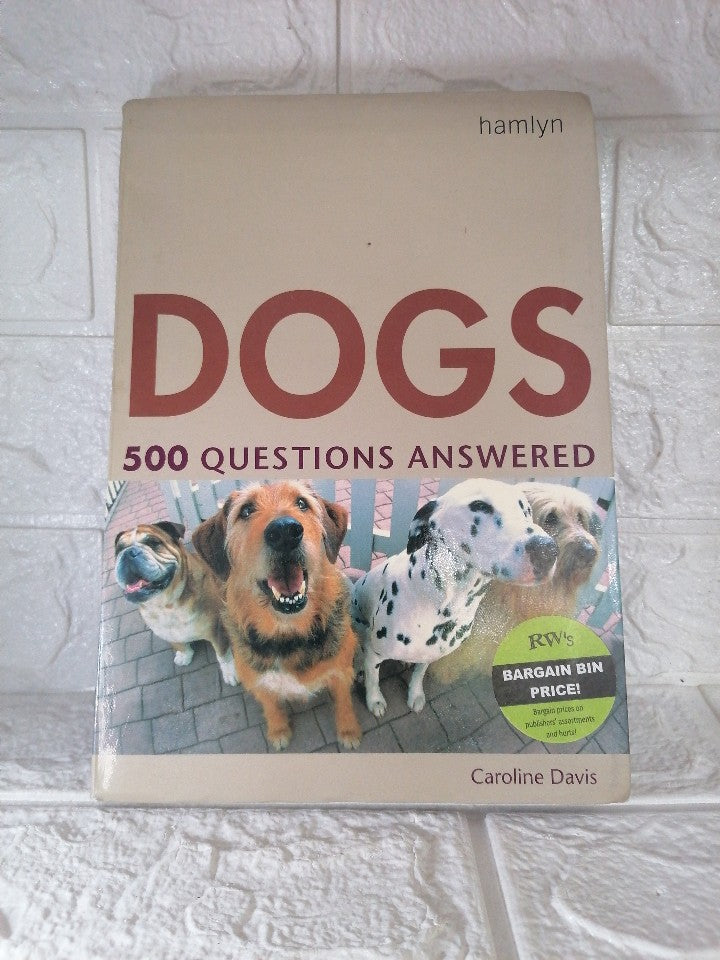 Front Cover Of Dogs: 500 Questions Answered (Caroline Davis )