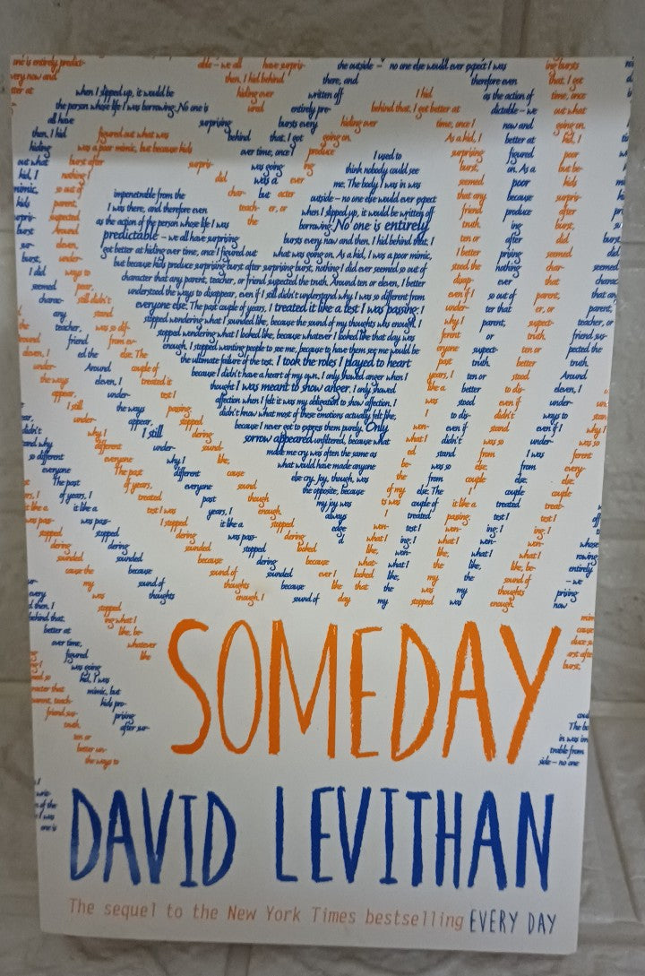 Front Cover Of Someday (Every Day, #3) (David Levithan)