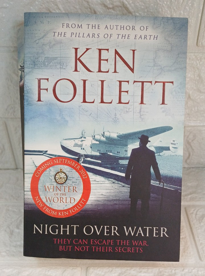 Front Cover Of Night Over Water (Ken Follett)