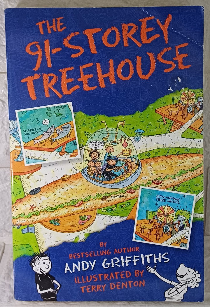 Front Cover Of The 91-Storey Treehouse (Andy Griffiths, Denton)