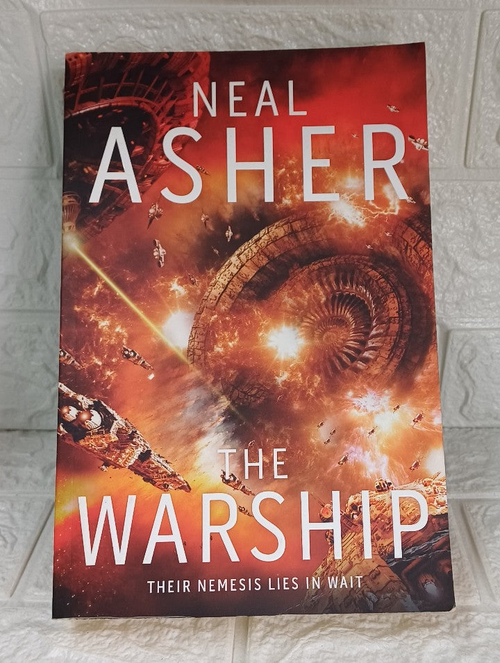Front Cover Of The Warship (Rise of the Jain, #2) (Neal Asher)