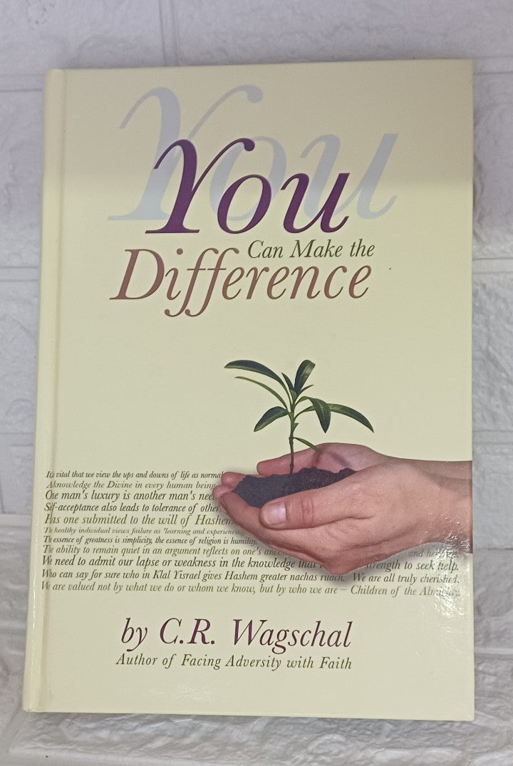 Front Cover Of You Can Make the Difference (C.R.Wagschal)
