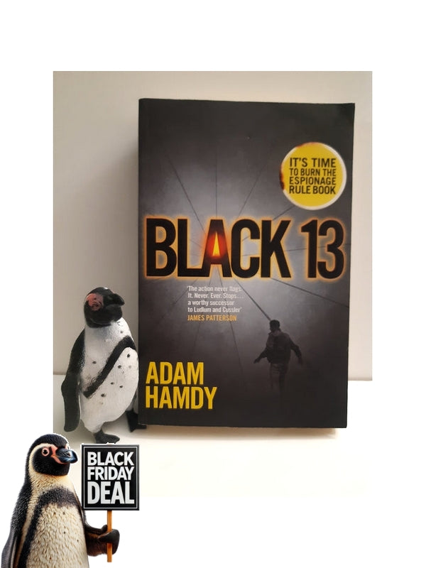 Front Cover Of The Best-Selling Book Black 13: A Scott Pearce Novel 1 Adam Hamdy