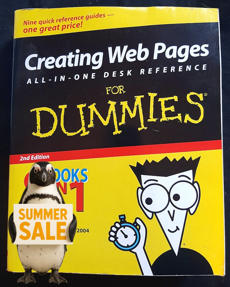 Front Cover Of Bestselling Book Creating Web Pages All-In-One Desk Reference For Dummies (Paperback, Extra Large)