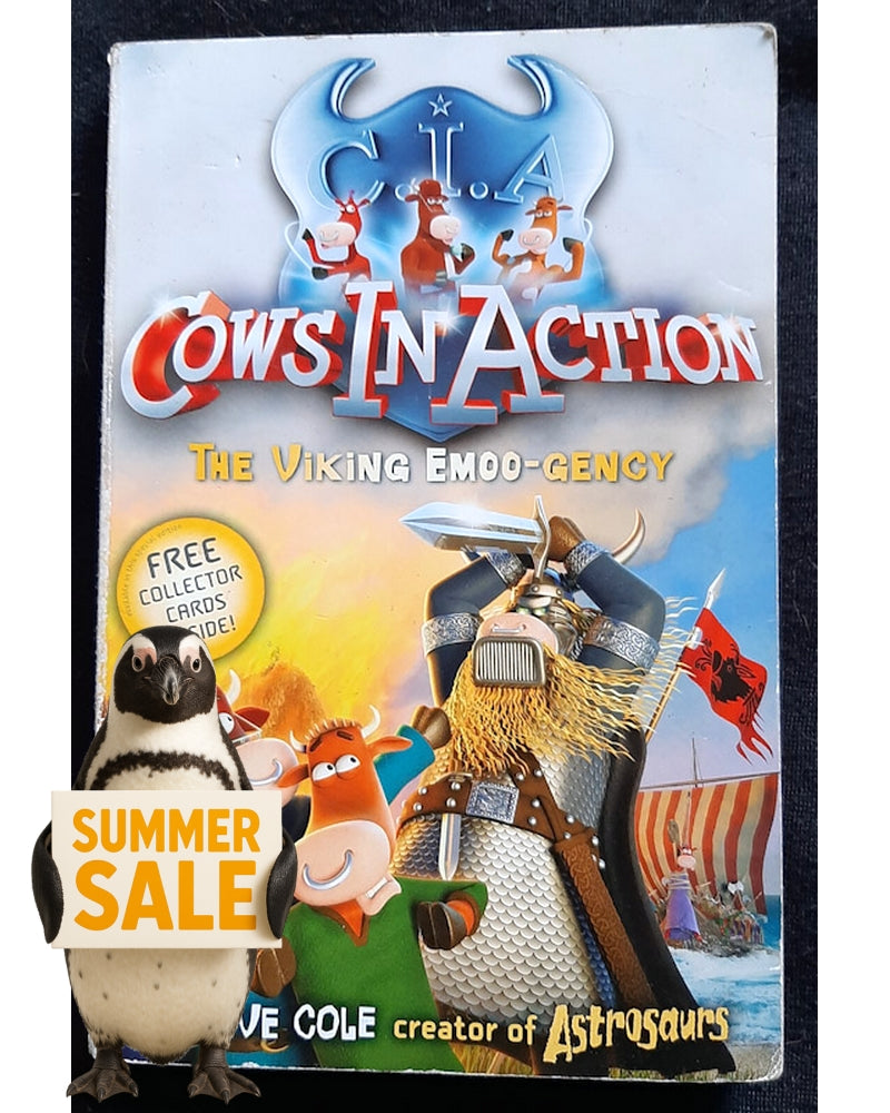 Front Cover Of The Viking Emoo-gency (Cows in Action #12) (Steve Cole)