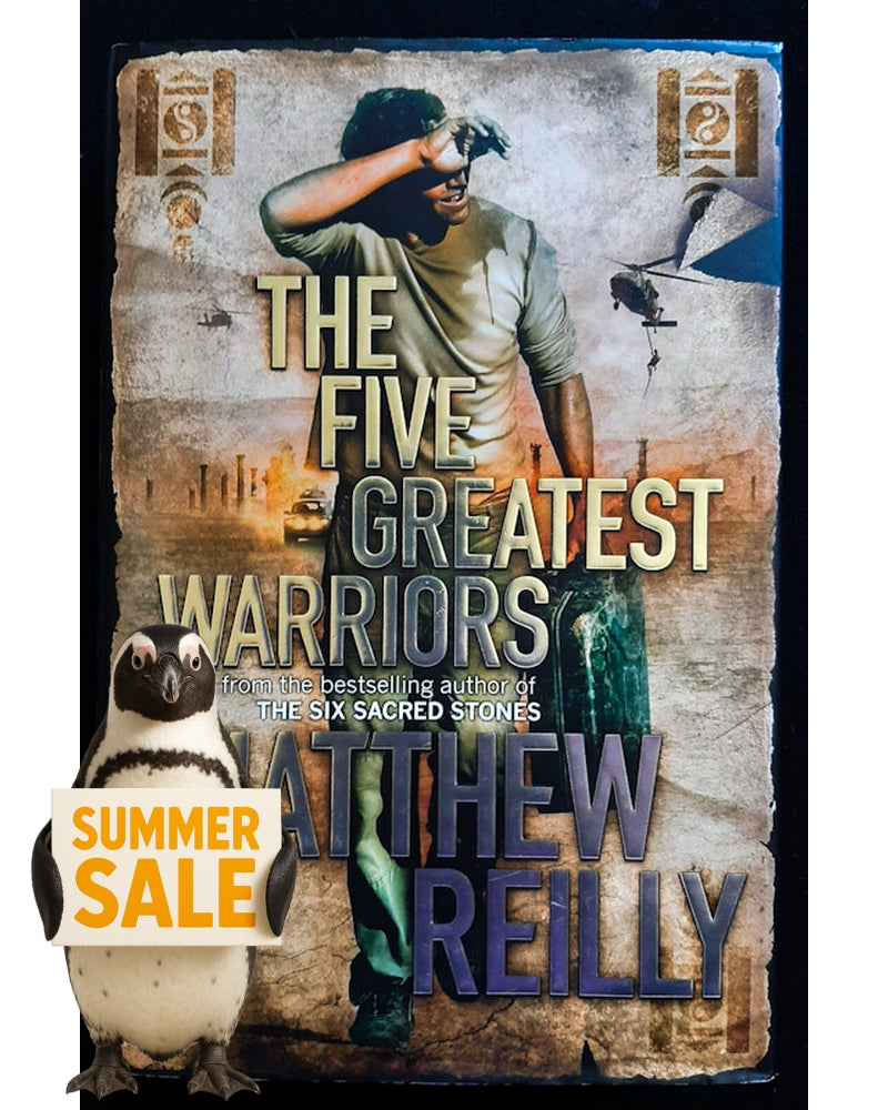 Front Cover Of The 5 Greatest Warriors (Jack West Jr #3) (Matthew Reilly)