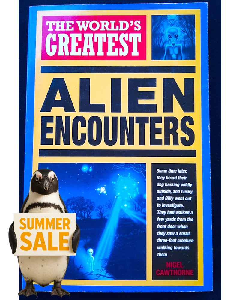 Front Cover Of The World's Greatest Alien Encounters (Nigel Cawthorne)