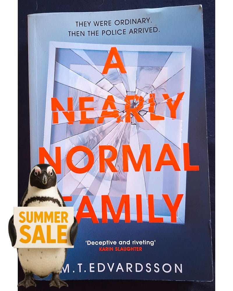 Front Cover Of A Nearly Normal Family (Lundasviten #1) (M. T. Edvardsson)