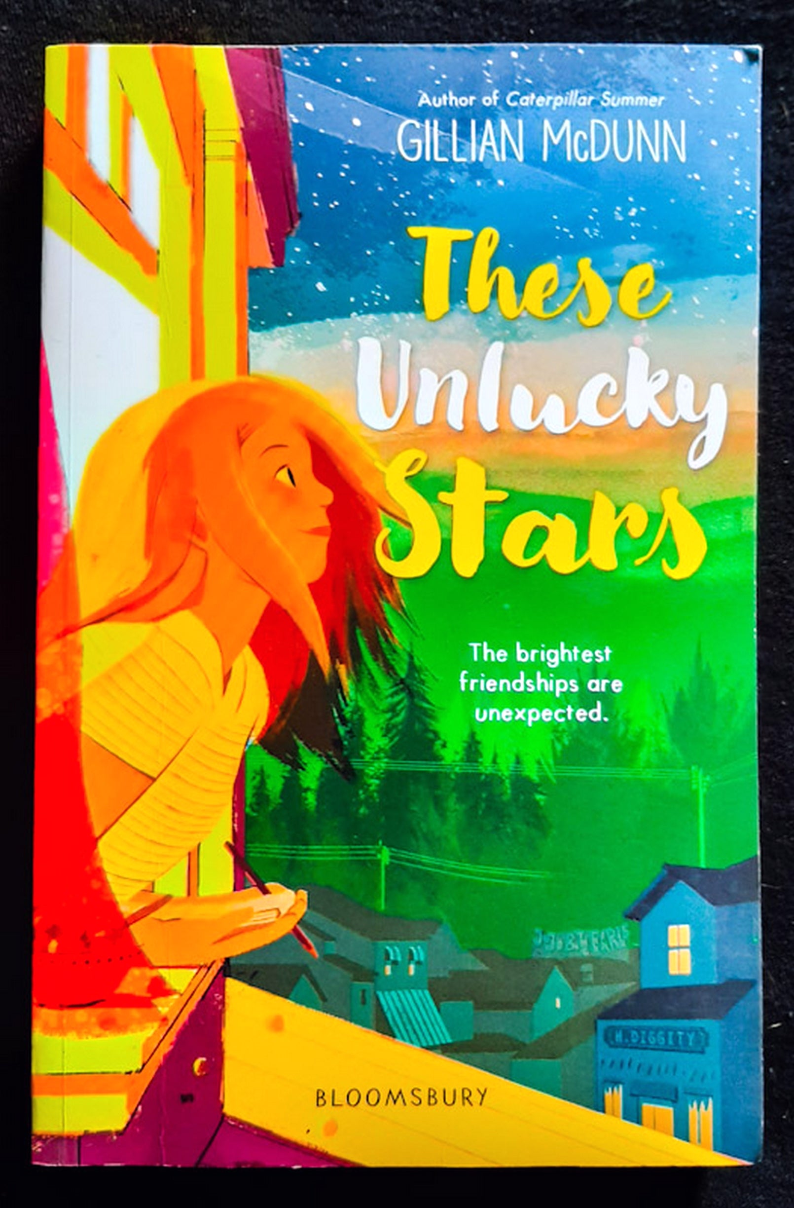 Front Cover Of These Unlucky Stars (Gillian McDunn)