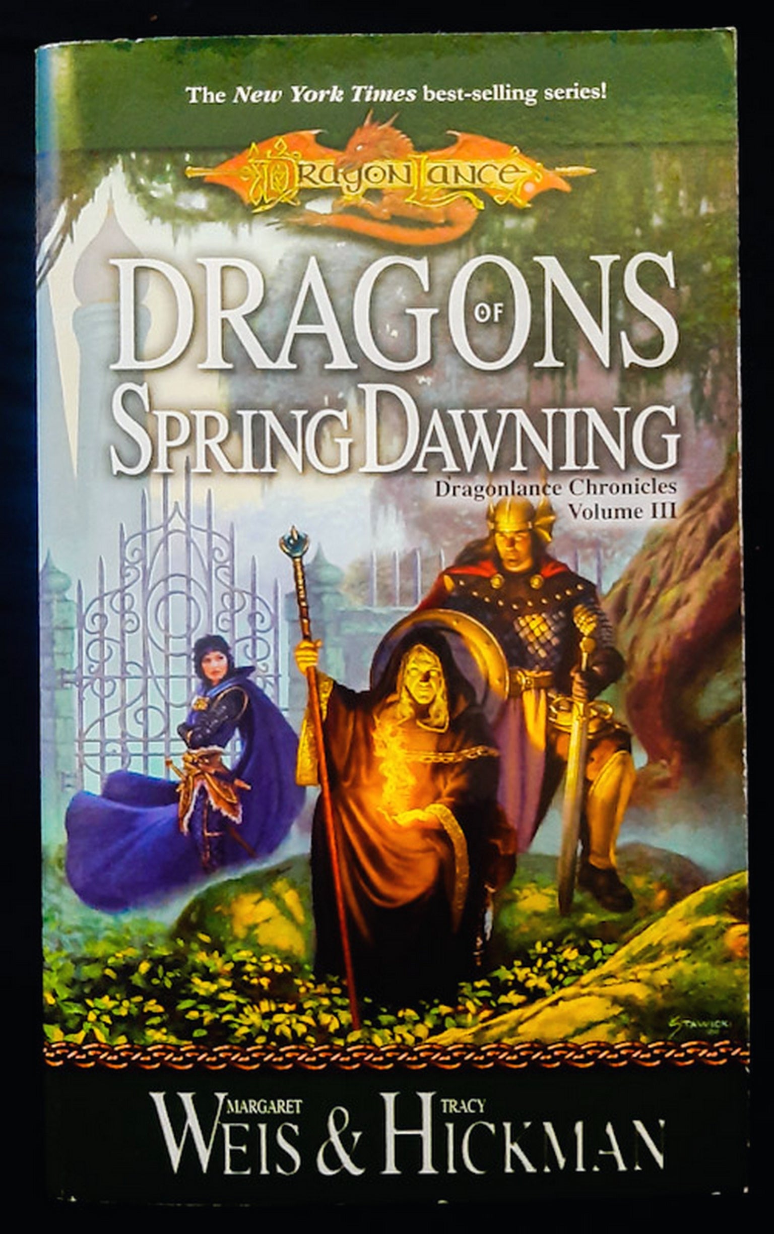 Front Cover Of Dragons of Spring Dawning (Dragonlance: Chronicles #3) (Margaret Weis)