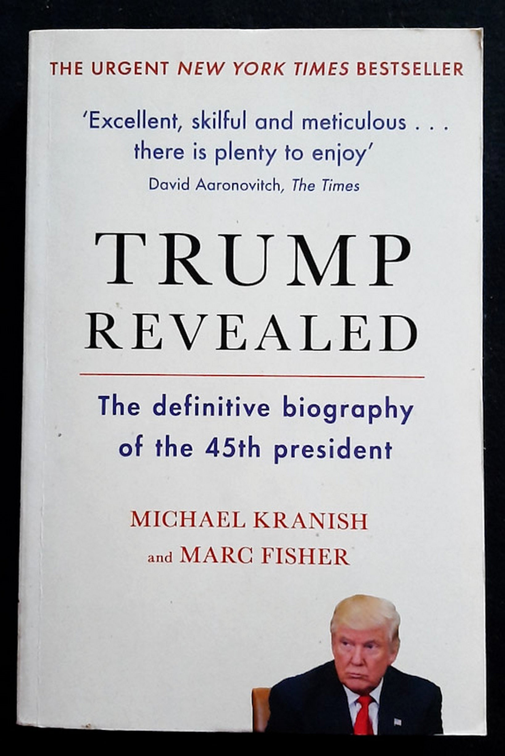 Front Cover Of Trump Revealed: The Definitive Biography of the 45th President (Michael Kranish)