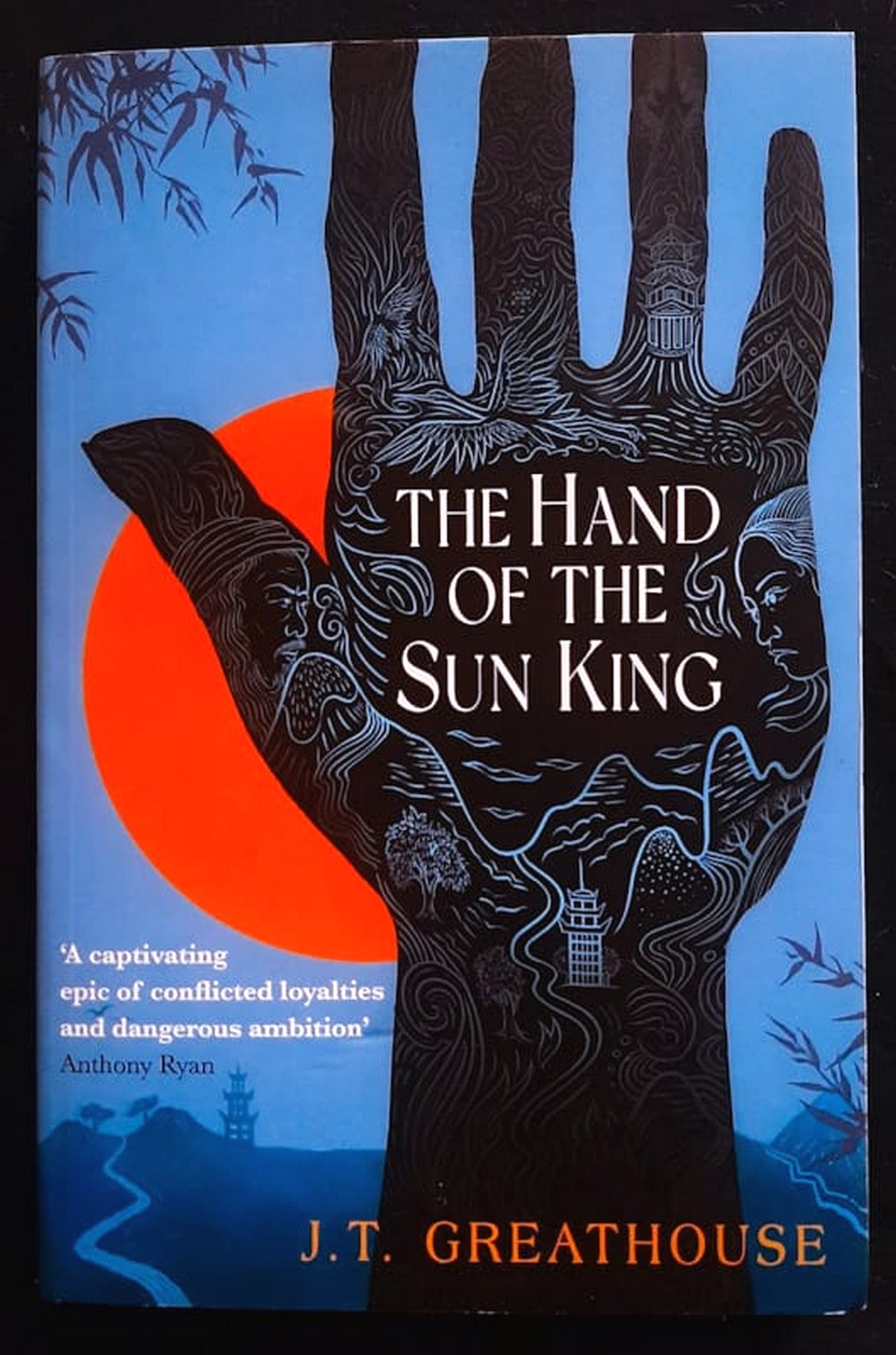 Front Cover Of The Hand of the Sun King (Pact and Pattern #1) (J.T. Greathouse)
