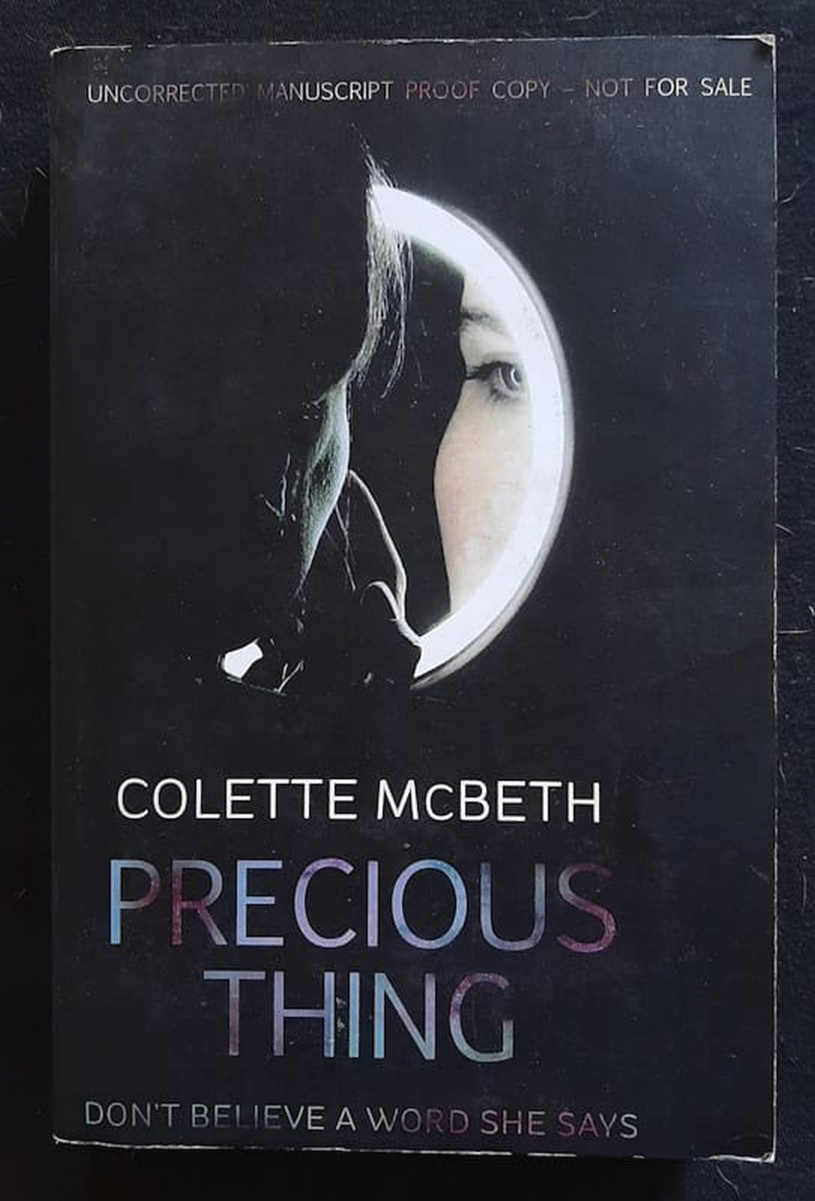 Front Cover Of Precious Thing (Colette McBeth)