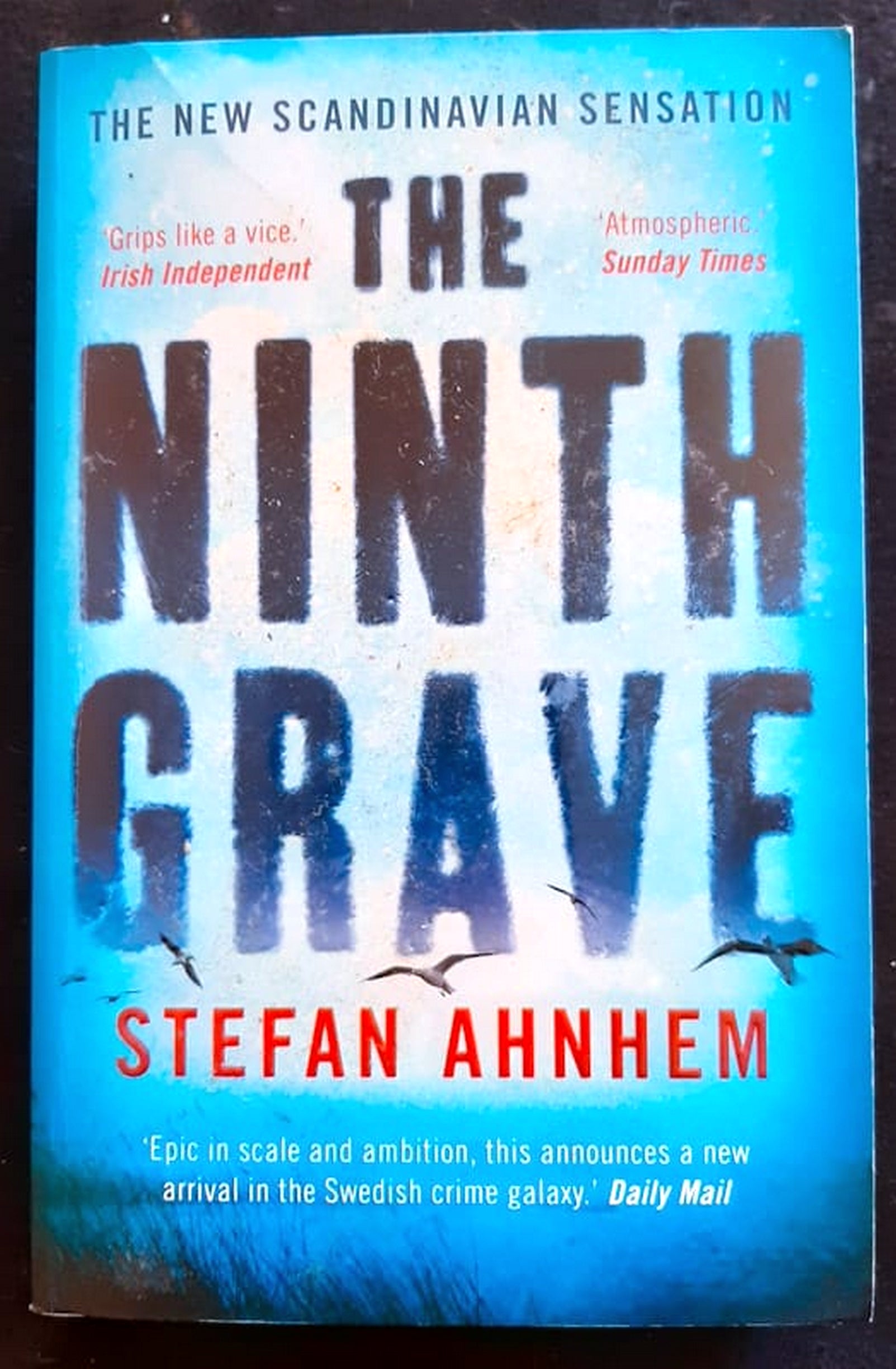Front Cover Of The Ninth Grave (Fabian Risk #2) (Stefan Ahnhem)