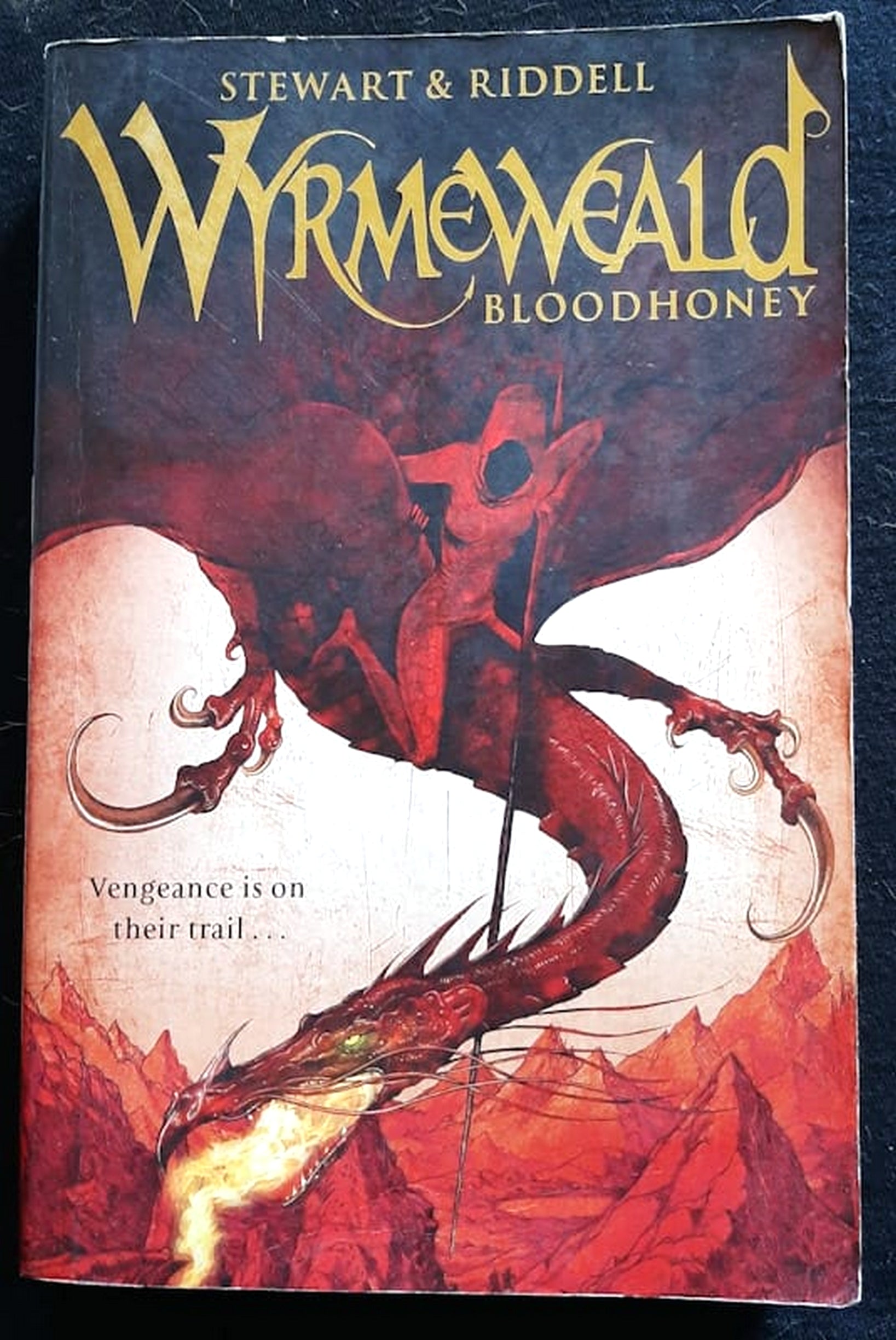 Front Cover Of Wyrmeweald: Bloodhoney (Wyrmeweald #1) (Paul Stewart)