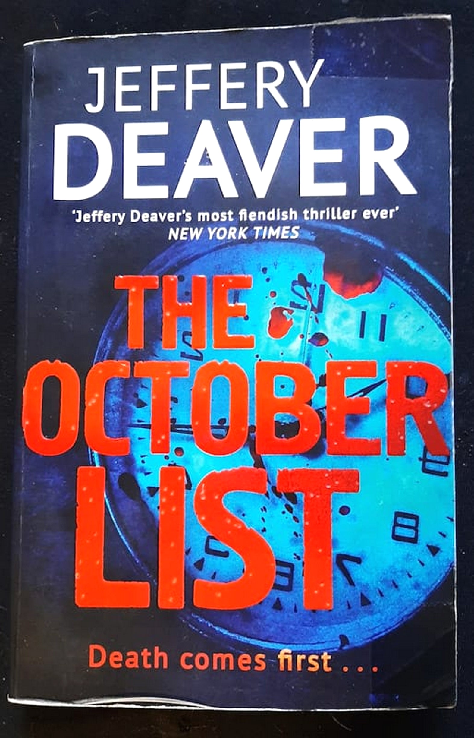 Front Cover Of The October List (Jeffery Deaver)