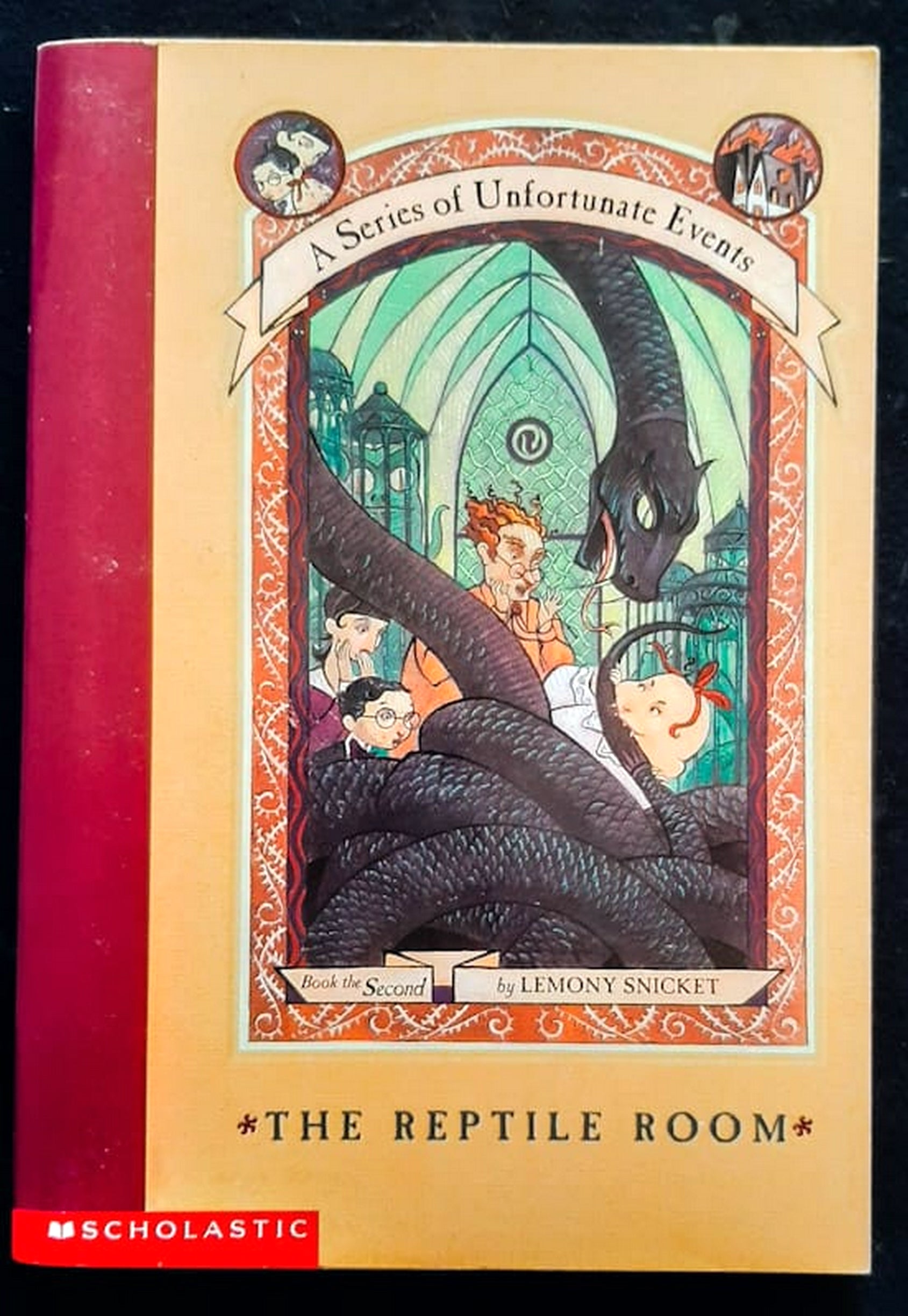 Front Cover Of The Reptile Room (A Series of Unfortunate Events #2) (Lemony Snicket)