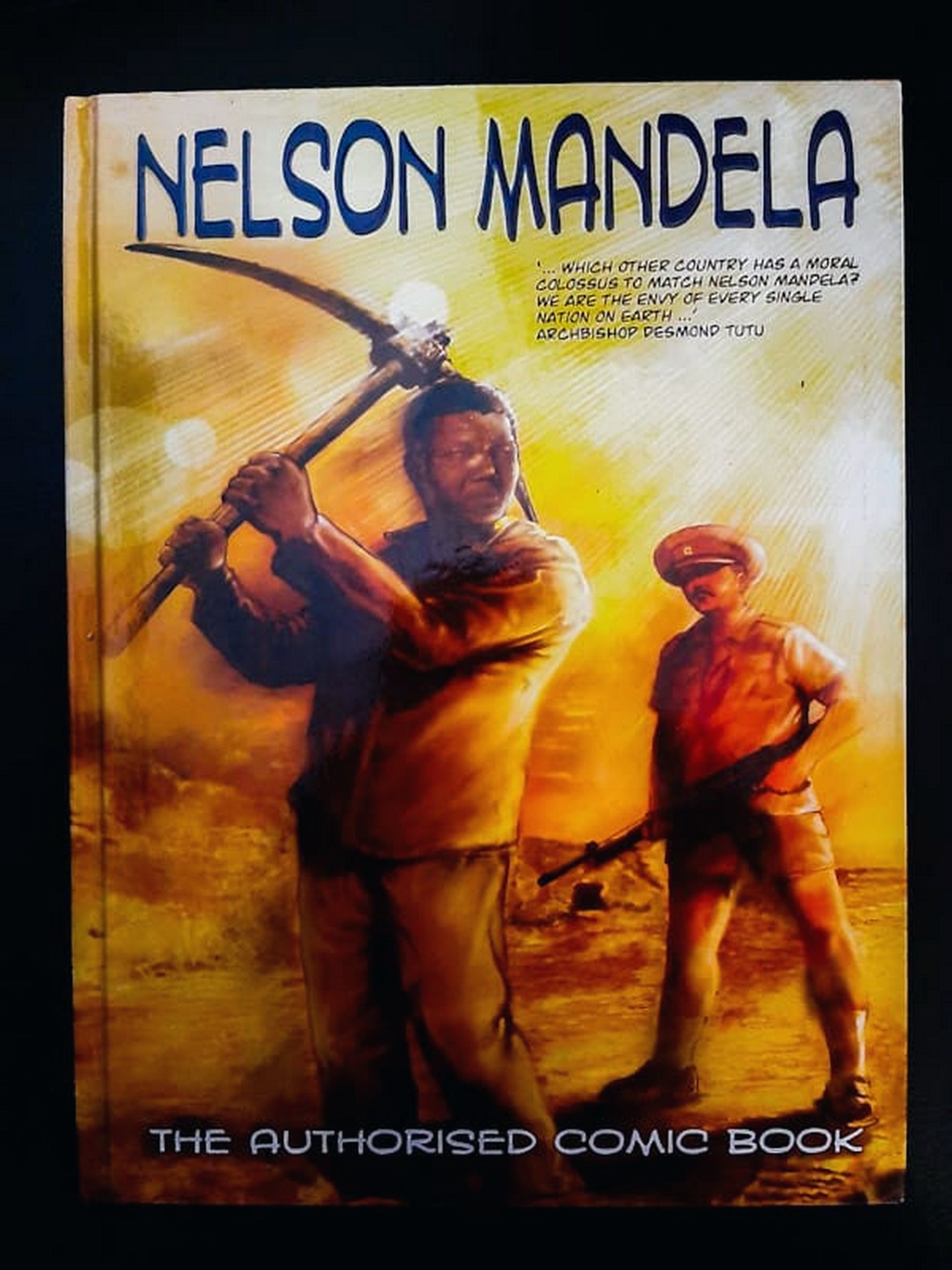Front Cover Of Nelson Mandela : The Authorised Comic Book (Extra Large Hardcover)