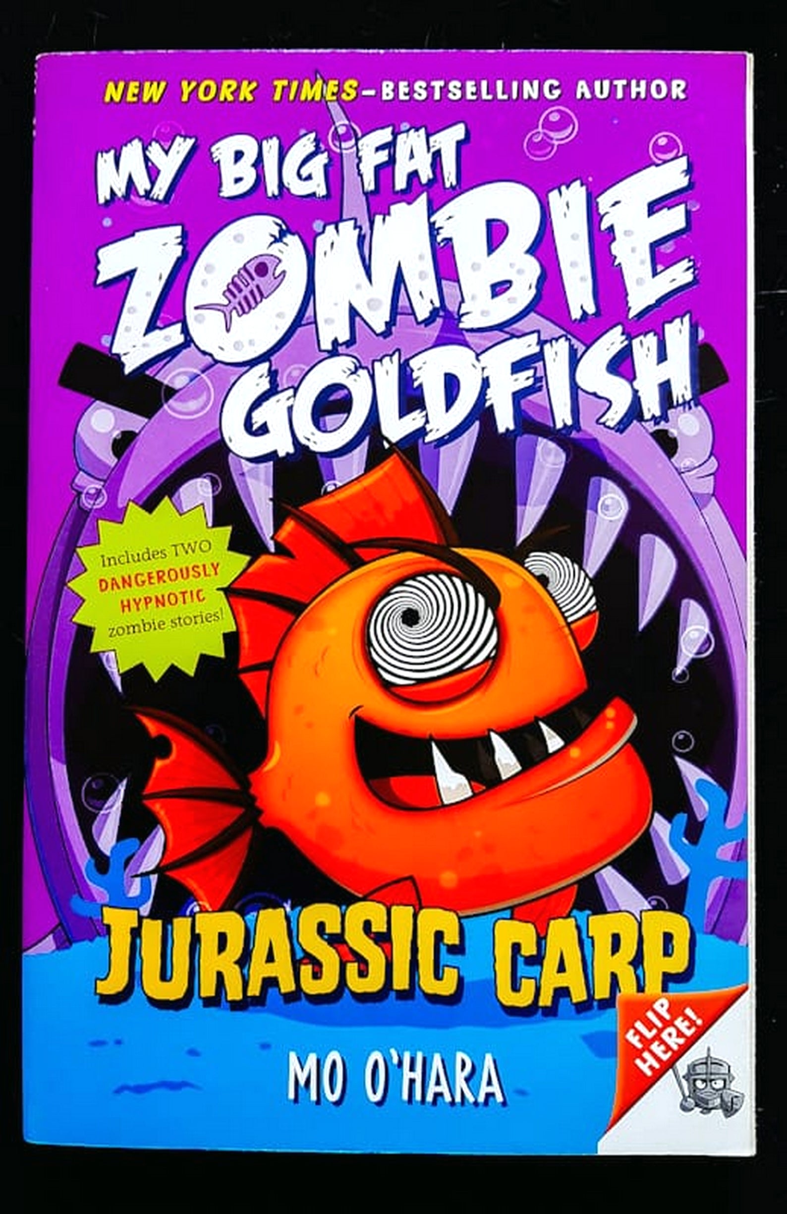 Front Cover Of Jurassic Carp (My Big Fat Zombie Goldfish #6) (Mo O'Hara)