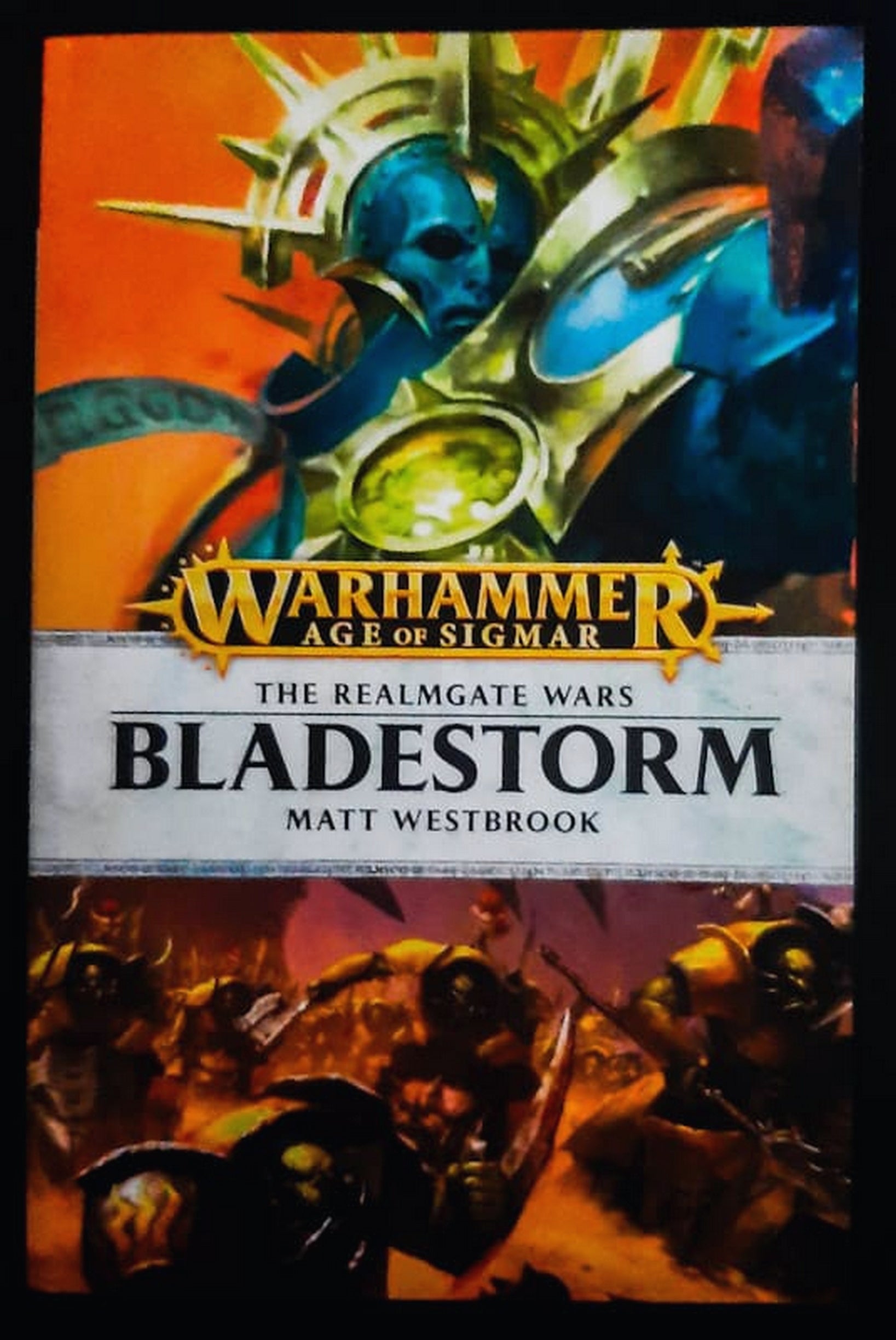 Front Cover Of Bladestorm (The Realmgate Wars #8) (Matt Westbrook)