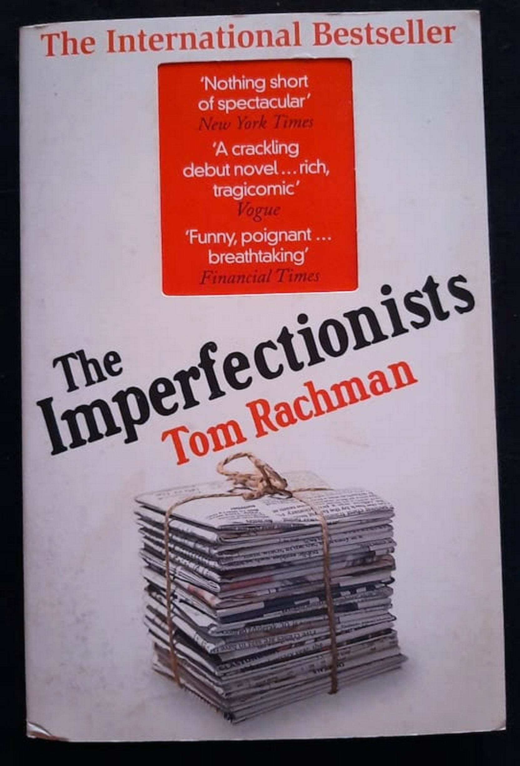 Front Cover Of Bestselling Book The Imperfectionists (Tom Rachman
)