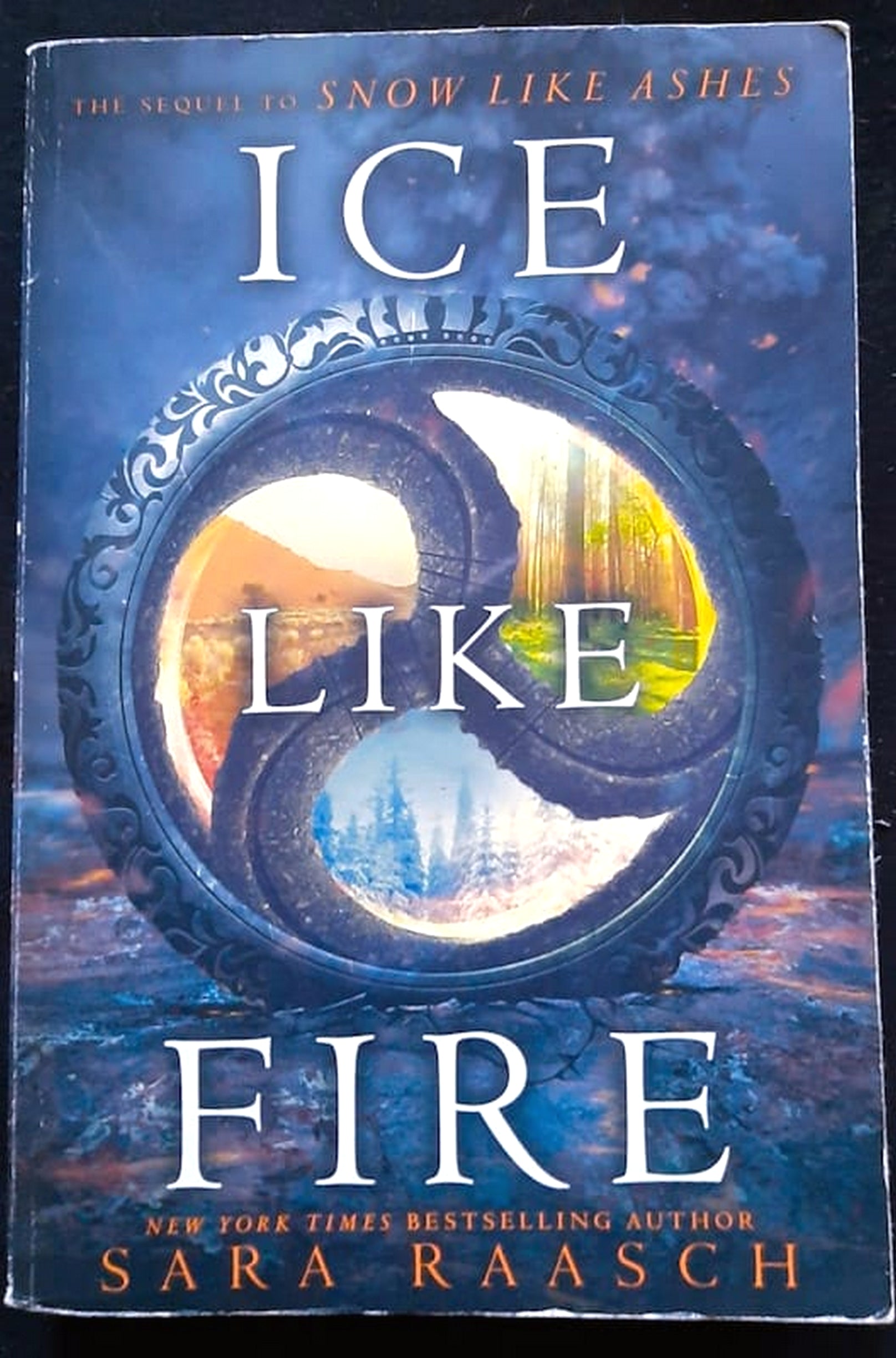 Front Cover Of Bestselling Book Ice Like Fire (Snow Like Ashes #2) (Sara Raasch
)