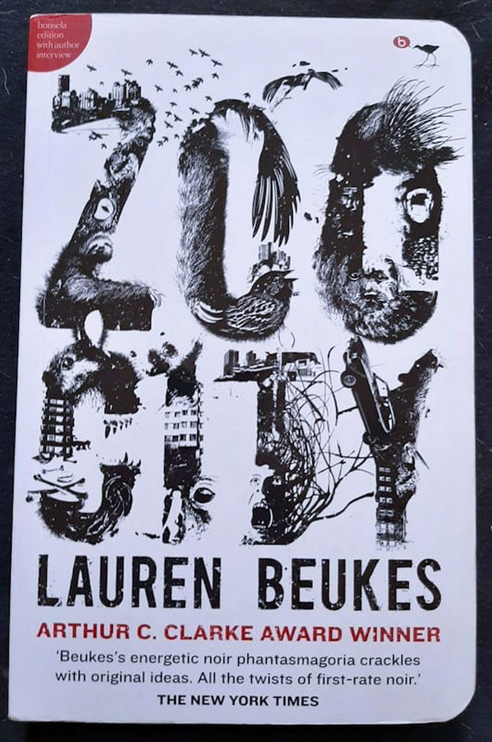 Front Cover Of Bestselling Book Zoo City (Lauren Beukes
)