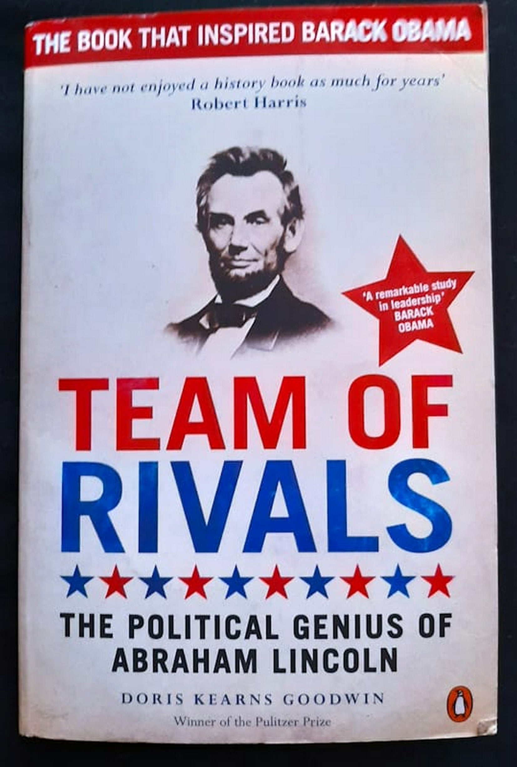 Front Cover Of Bestselling Book Team Of Rivals: The Political Genius Of Abraham Lincoln (Doris Kearns Goodwin
)