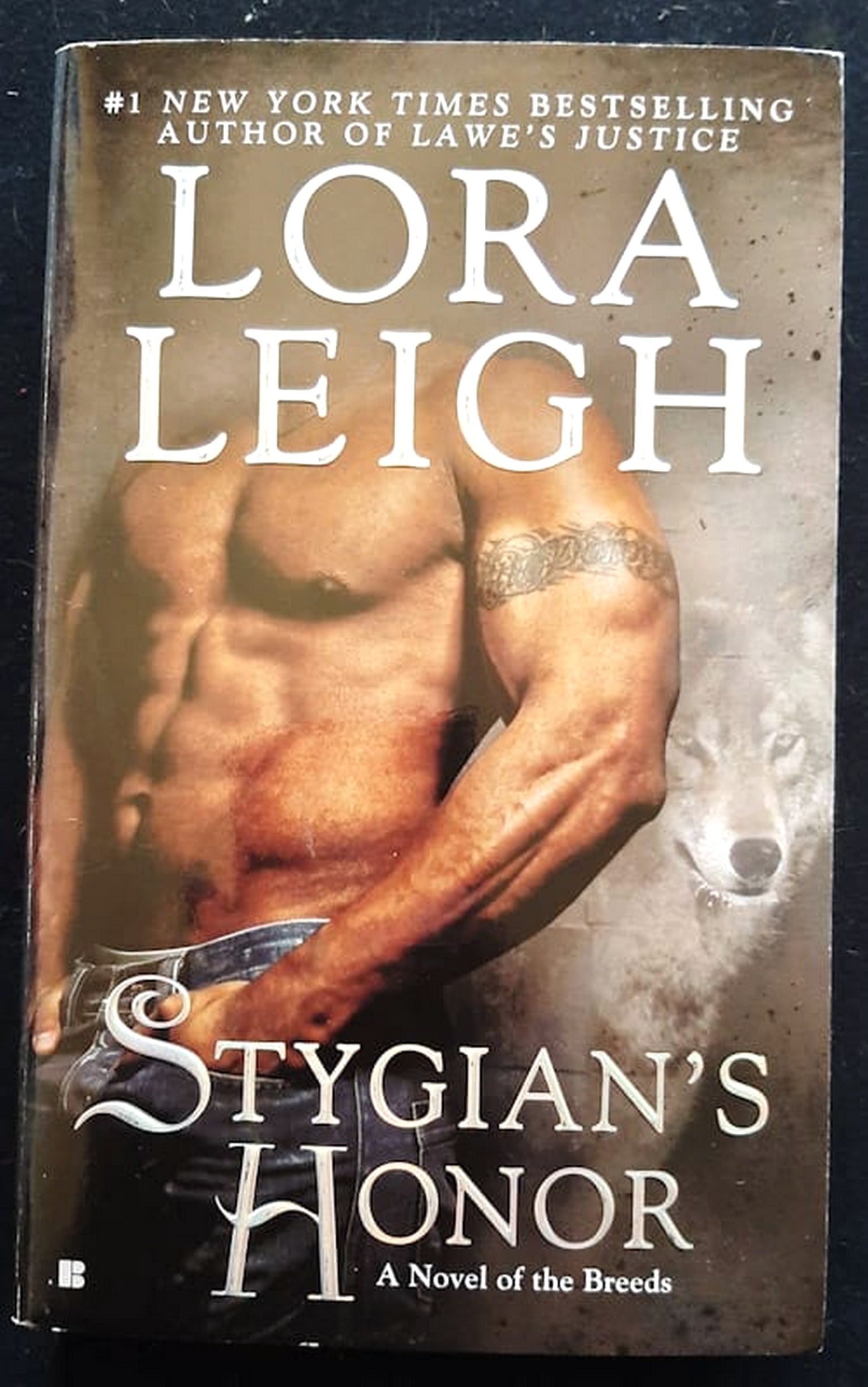 Front Cover Of Bestselling Book Stygian'S Honor (Breeds #19) (Lora Leigh
)