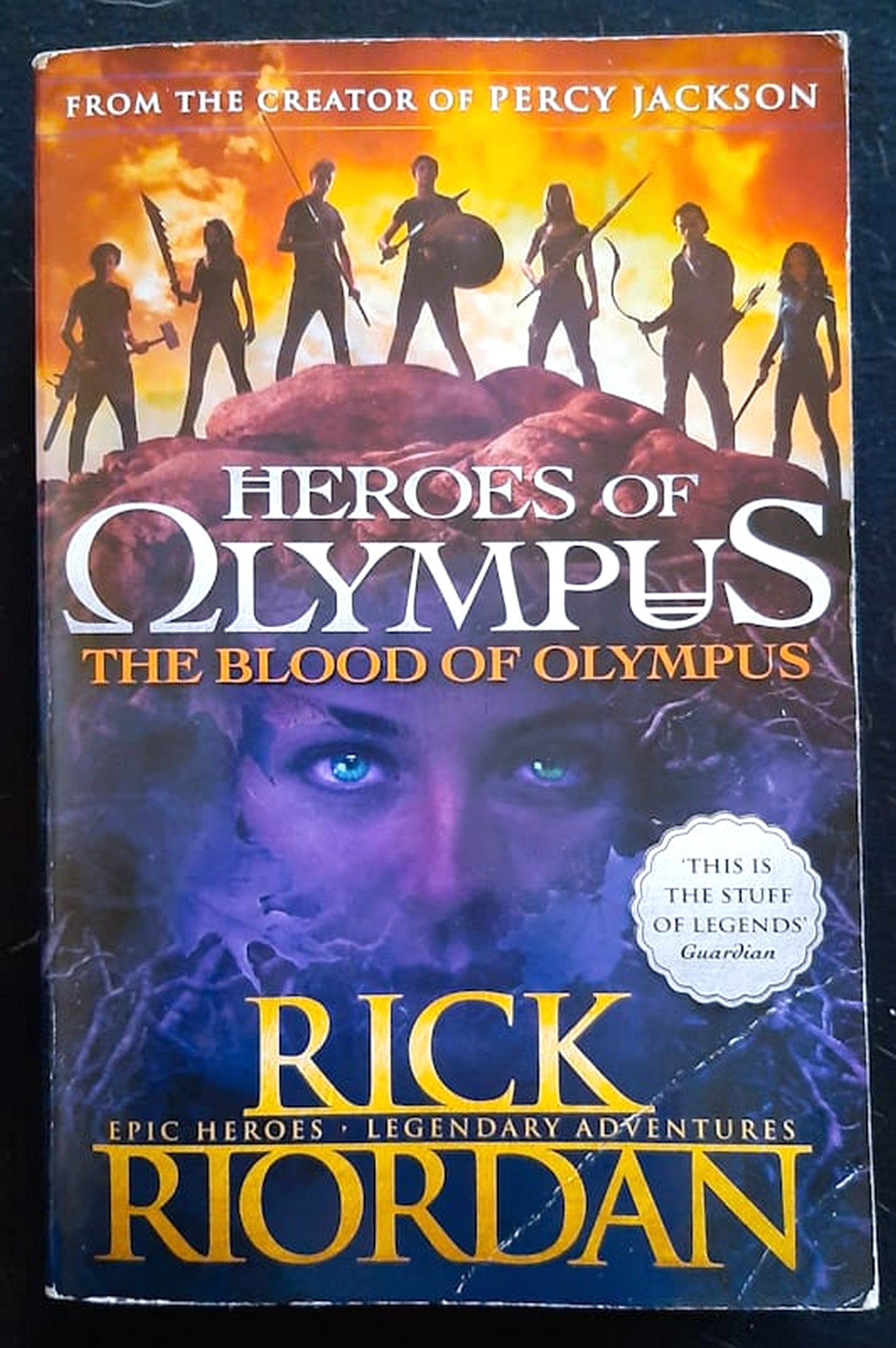 Front Cover Of Bestselling Book The Blood Of Olympus (The Heroes Of Olympus #5) (Rick Riordan
)