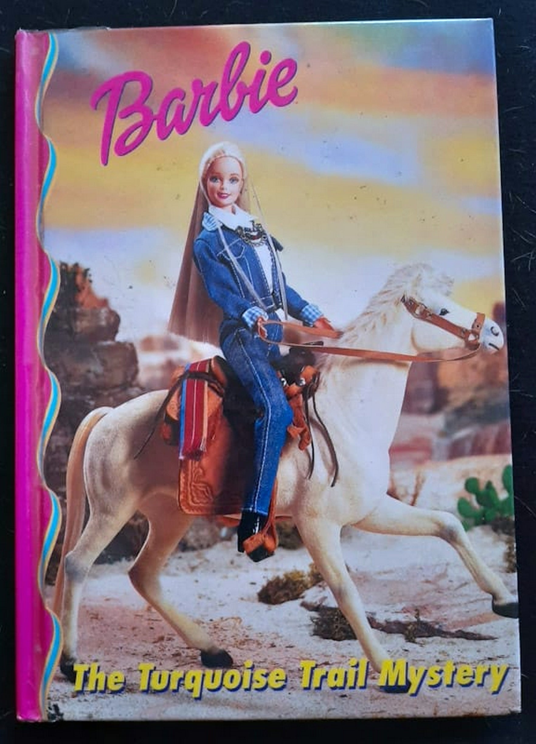 Front Cover Of Bestselling Book Barbie And Friends Book Club: The Turquoise Trail Mystery (Medium Hardcover
)