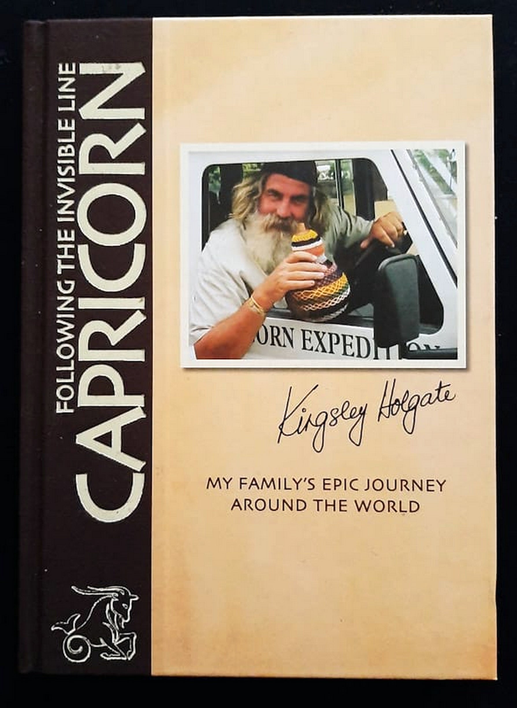 Front Cover Of Bestselling Book Following The Invisible Line: Capricorn (Kingsley Holgate
)