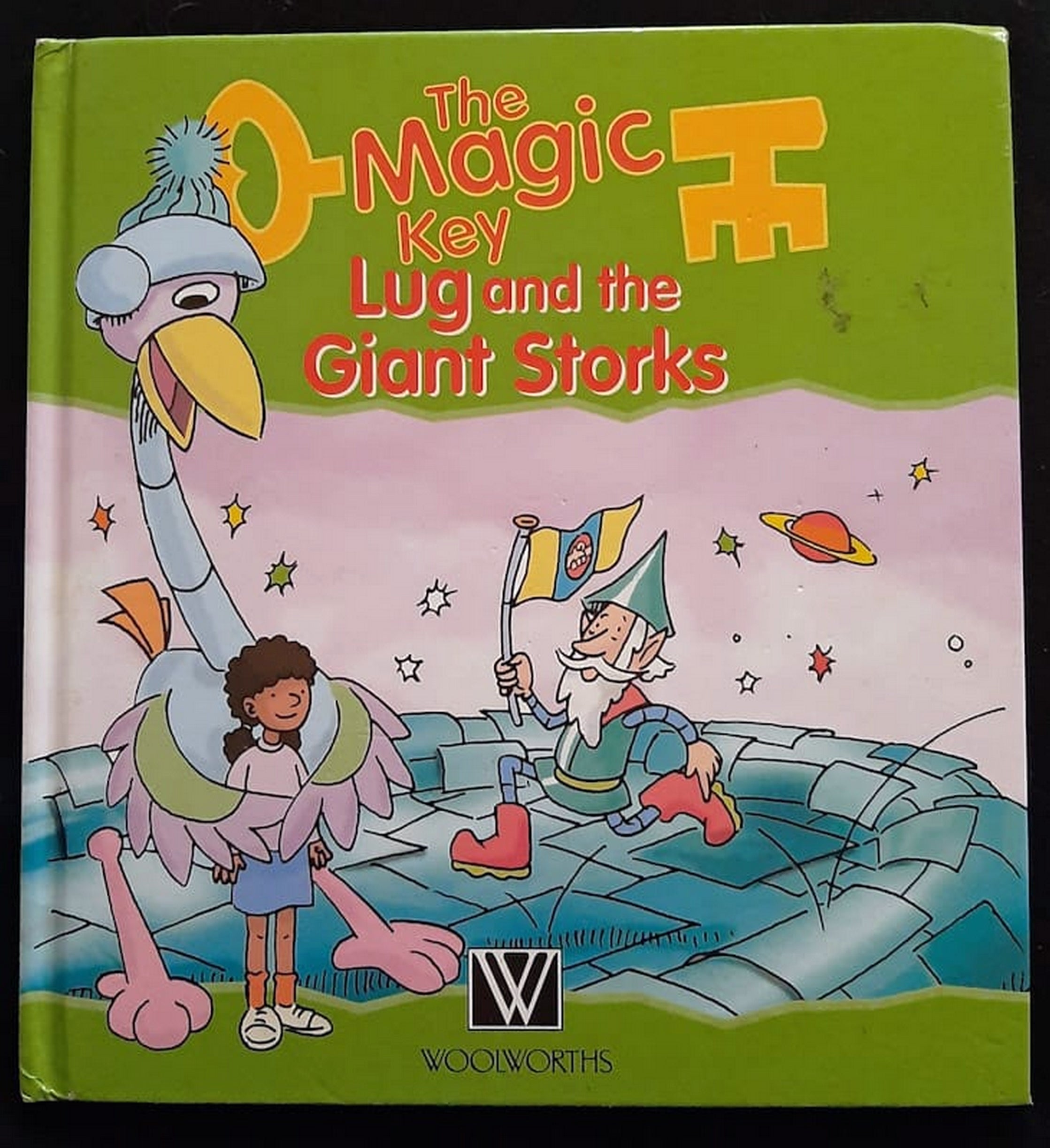 Front Cover Of Bestselling Book The Magic Key Lugs And The Giant Storks (Large Hardcover
)