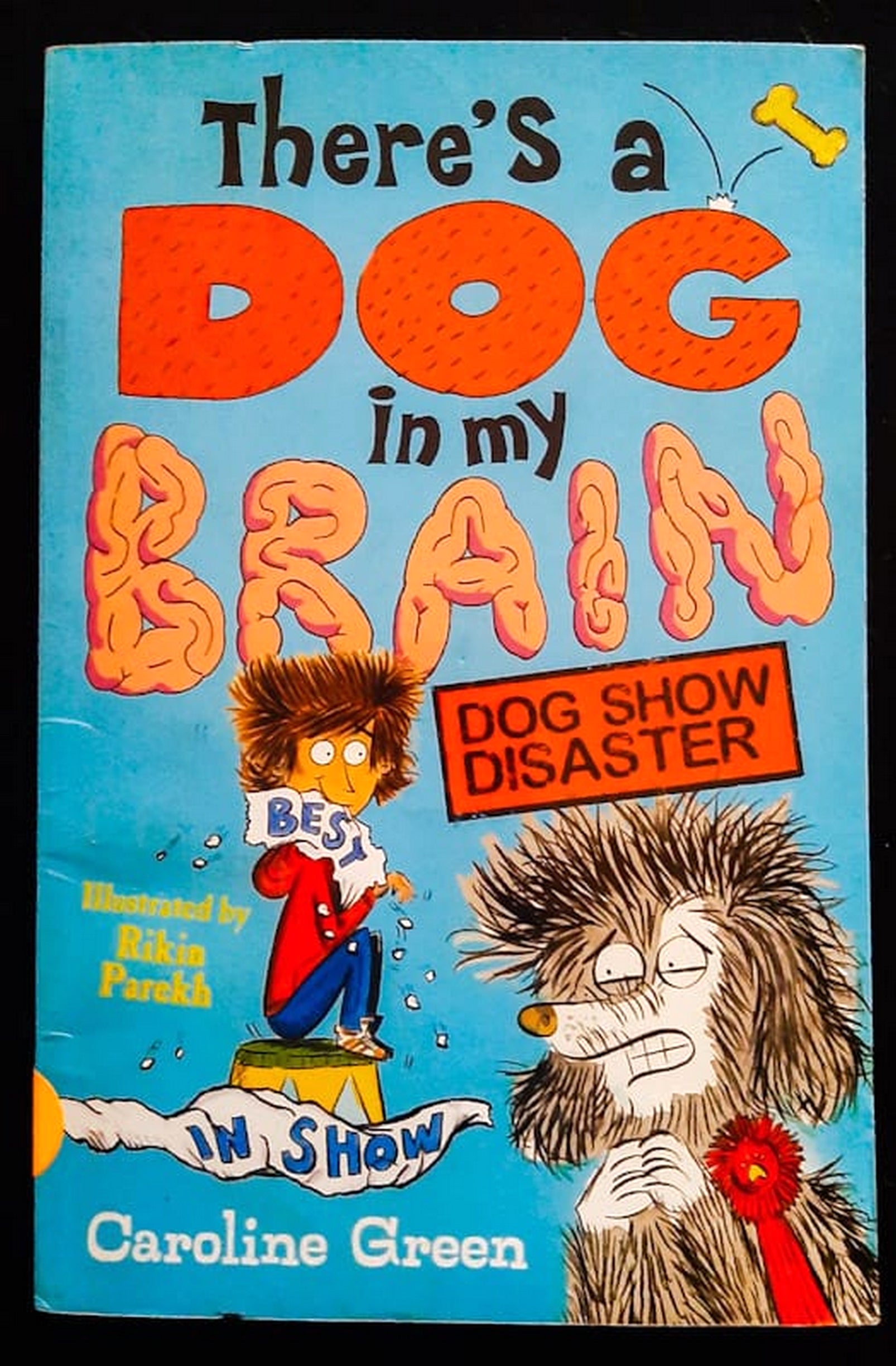 Front Cover Of Bestselling Book There'S A Dog In My Brain: Dog Show Disaster (Caroline Green
)