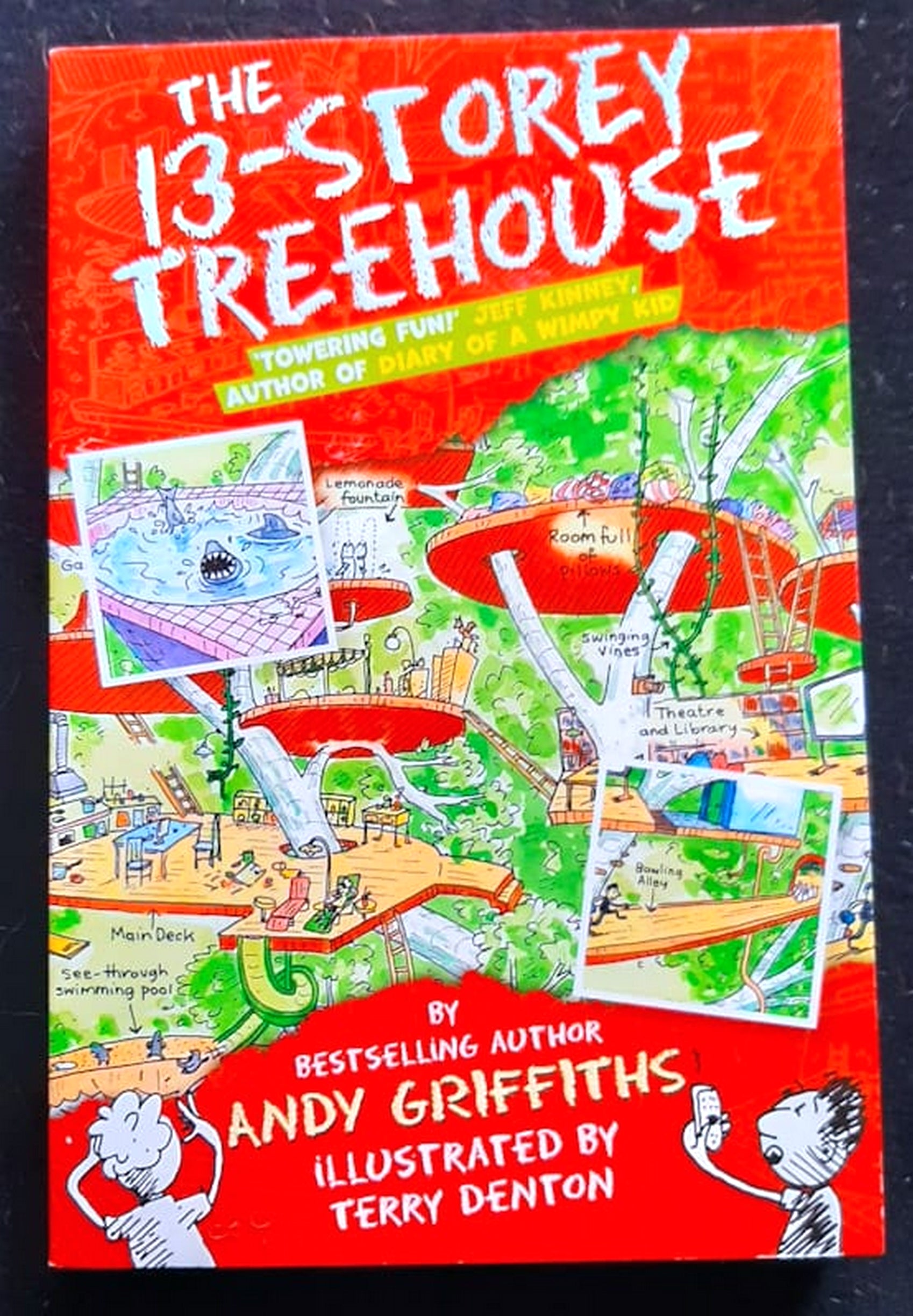 Front Cover Of Bestselling Book The 13-Storey Treehouse (Treehouse #1) (Andy Griffiths
)