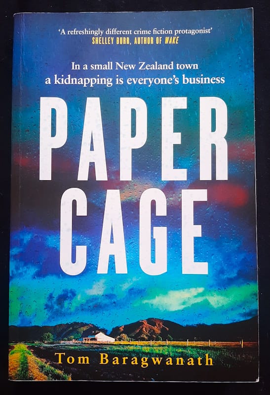 Front of cover of Paper Cage (Lorraine Henry #1) (Tom Baragwanath)