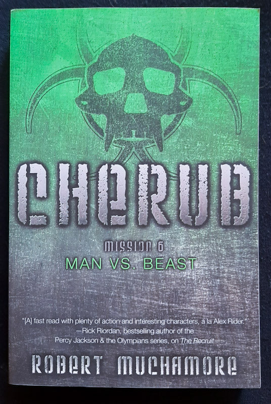 Front Cover Of Man vs. Beast (CHERUB #6) (Robert Muchamore)