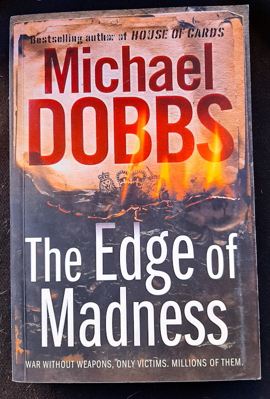 Front Cover Of The Edge Of Madness (Harry Jones #2) (MICHAEL DOBBS)