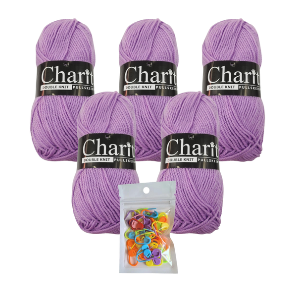 5 x 100g 032 Crocus Charity Double Knit Pullskein