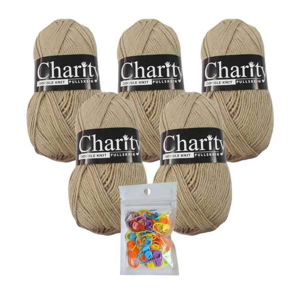 5 x 100g 055 Pepper Charity Double Knit Pullskein