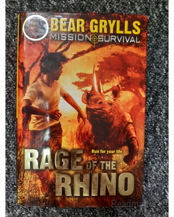 Front Cover Of Rage Of The Rhino (Bear Grylls)