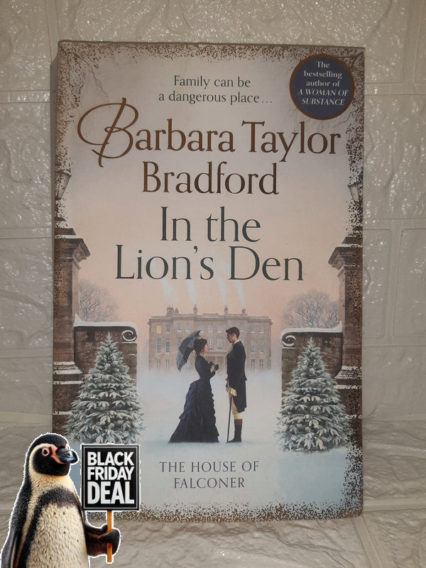 Front Cover Of The Best-Selling Book In The Lion'S Den (House Of Falconer, #2) (Barbara Taylor Bradford)