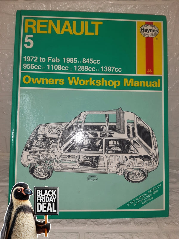 Front Cover Of The Best-Selling Book Renault 5 Owners Workshop Manual (Peter G. Strasman)