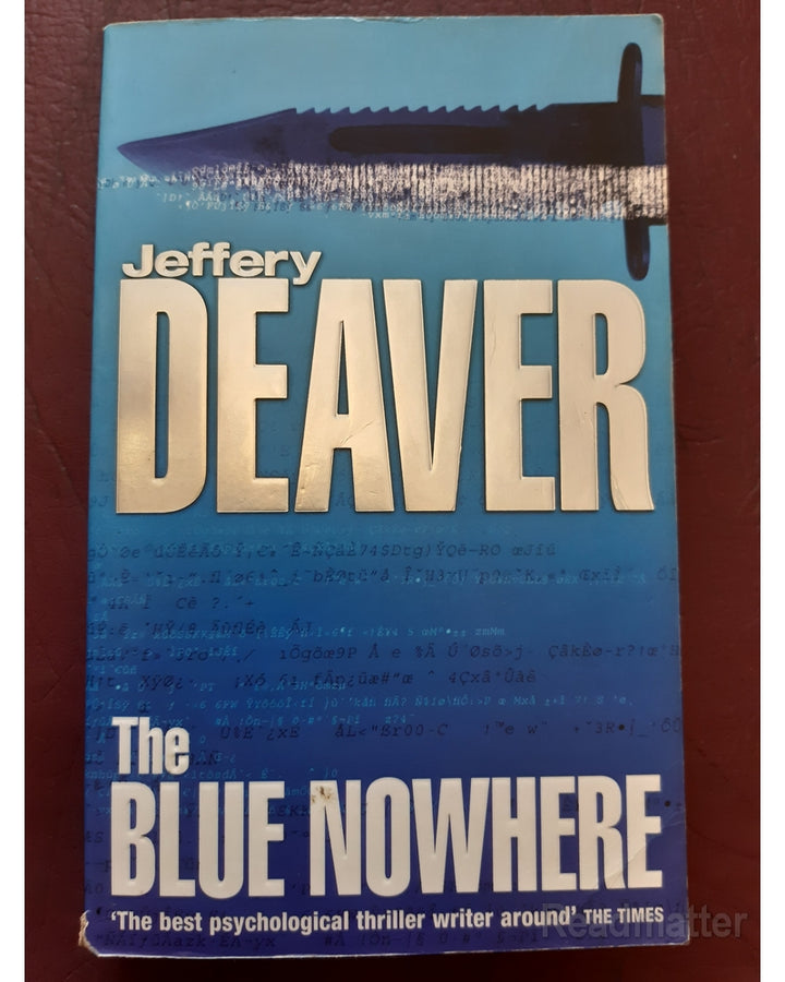 Front Cover Of The Best-Selling Book The Blue Nowhere Deaver, Jeffery