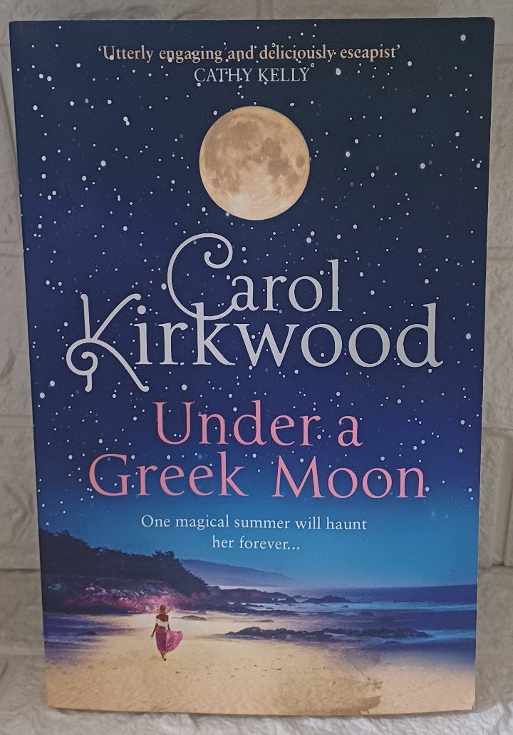 Front Cover Of Under a Greek Moon (Carol Kirkwood)