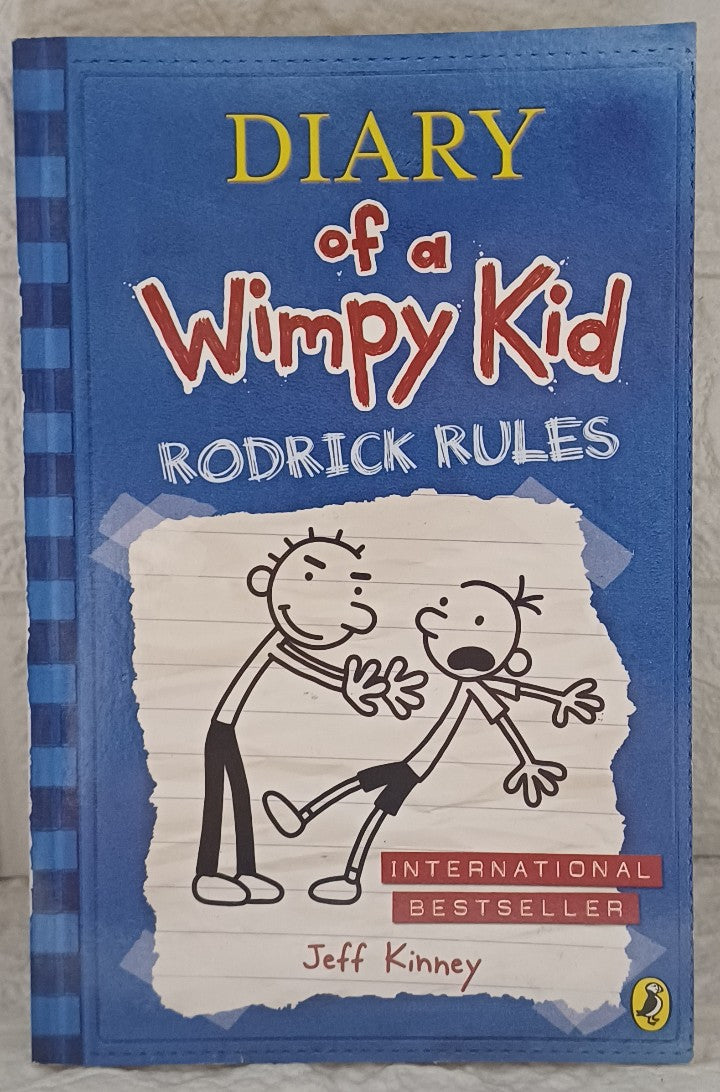 Front Cover Of Rodrick Rules (Diary of a Wimpy Kid, #2) (Jeff Kinney)